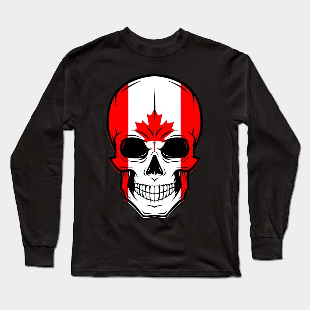 I am Canadian , he is Canadian skull ,I am from Canada , i love you Canada Long Sleeve T-Shirt by ZACSHOPP